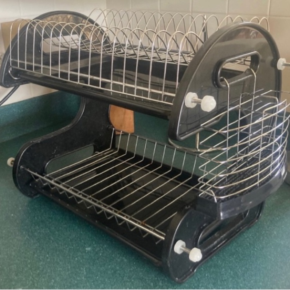 SOLD: 2-Tier Dish Drain Rack!!